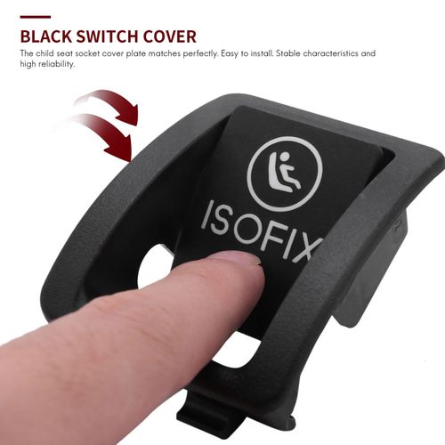 Housse De Commutateur Isofix Pour Siège De Voiture,Pour Mercedes W205 C300 C350 C200 C180 2059200513-2015,Noire,2016 - Type Black