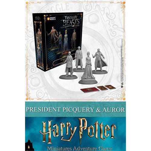Harry Potter Miniatures Adventure Game Pack President Picquery And Aurors Ovp