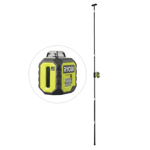 Laser 360° vert - Canne télescopique RYOBI - RB360GLL-K