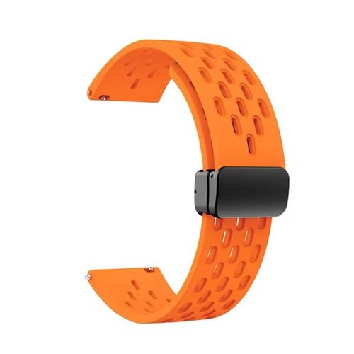 Bracelet Magneticbreathsilicon Phonecare Pour Garmin Approach S40 - Orange