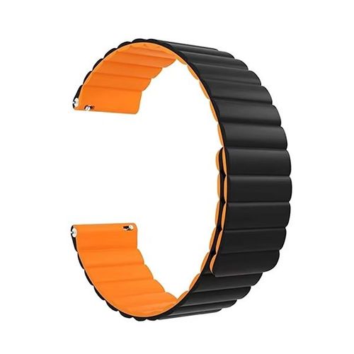Bracelet Magneticwavesilicon Phonecare Pour Garmin Approach S40 - Noir/Orange