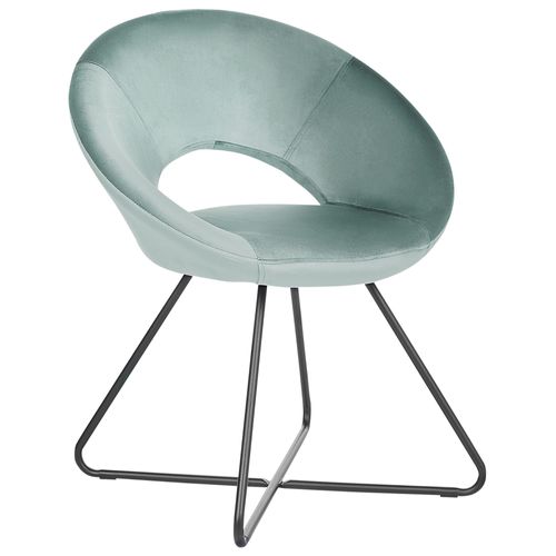 Chaise De Salle À Manger Rachel Velours Vert Menthe