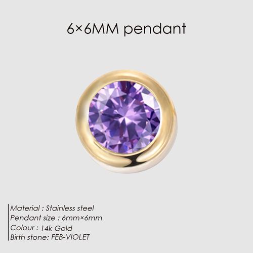 Emanco-Collier À Breloques En Acier Inoxydable Avec Biscuits Pour Femme,Pendentif Tendance,Pierre De Naissance,Bijoux De Direction,Accessoires De Bricolage,12 Couleurs