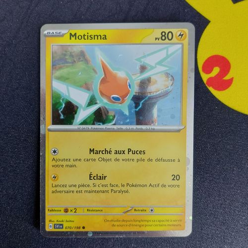 Carte Pokemon - Motisma - Holo Cosmique - 70/198 - Ev1 Ecarlate Et Violet
