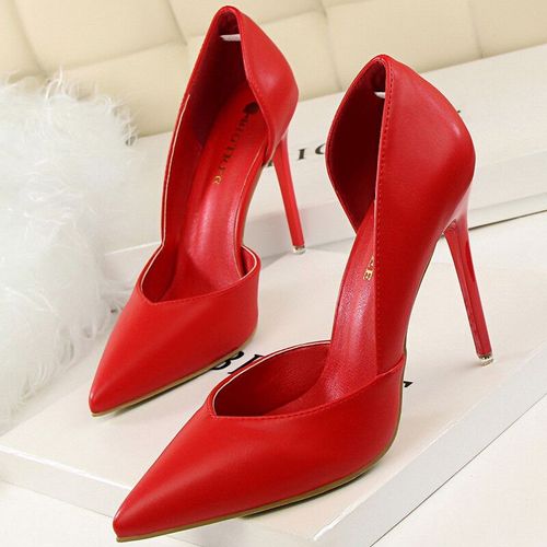 Chaussures Bigtreeescarpins Talons Hauts Pour Femmechaussures De Mariagenoiresrosesblanchesà La Mode