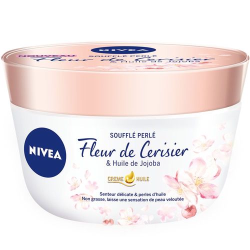 Nivea - Baume Soufflé Perlé Huile De Jojoba Et Fleur Cerisier Plaisir Corps Lait-Huile 200 Ml 