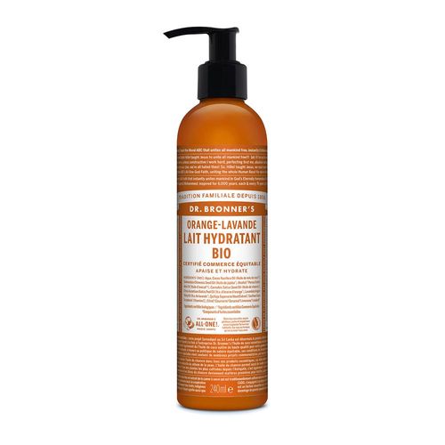 Dr Bronner's - Dr Bronner's - Lait Hydratant Orange/Lavande 240ml 