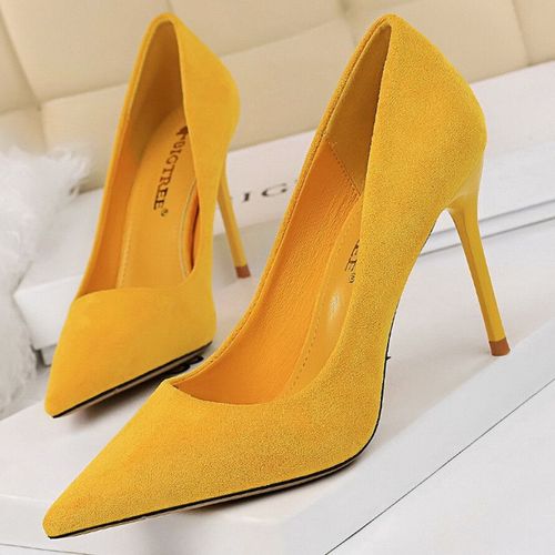Bigtree-Escarpins En Daim À Talons Hauts Pour Femme,Chaussures De Bureau À La Mode,Escarpins De Base,Grande Taille 42 43,