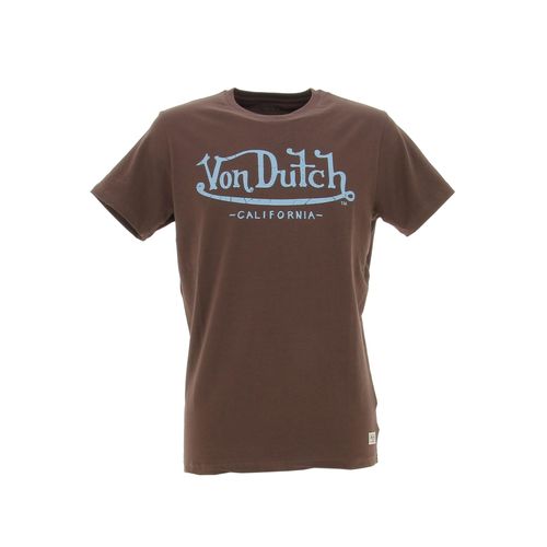 Tee Shirt Manches Courtes Von Dutch T-Shirt Von Dutch Life Homme Marron