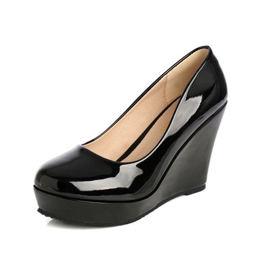 Chaussures Lihuamaochaussures Escarpins Roses En Cuir Verniespadrilles Compenséesplateformetalons Hautstravailixmariagepour Femme