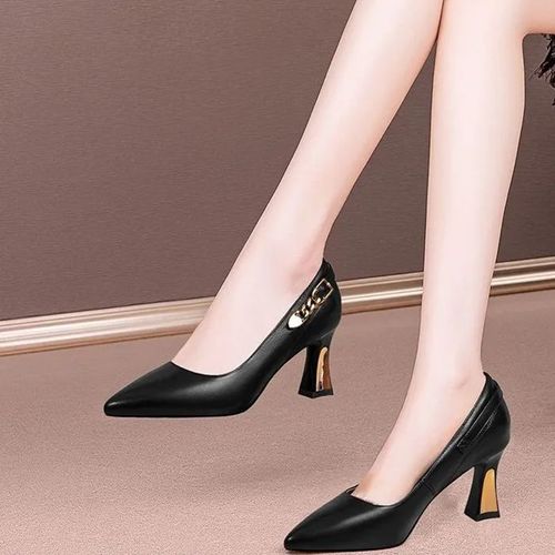 Chaussures Escarpins Sexy Talons Ronds Pour Femmeschaussures D'été Confortables Etlégantes Enfilera6672