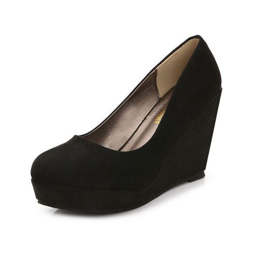 Chaussures Lihuamaochaussures Escarpins Roses En Cuir Verniespadrilles Compenséesplateformetalons Hautstravailixmariagepour Femme