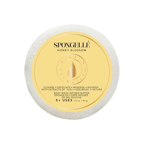 Spongelle - Travel Size Spongette - Honey Blossom Eponge De Corps Infusée Gel Douche -Format Voyage 1 Unité 