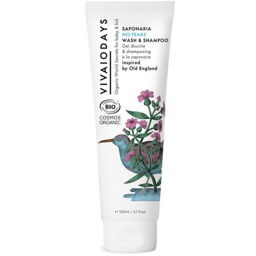 Vivaiodays - Gel Douche Et Shampoing Sans Larmes À La Saponaire&shampooing Certifié Biologique 150 Ml 