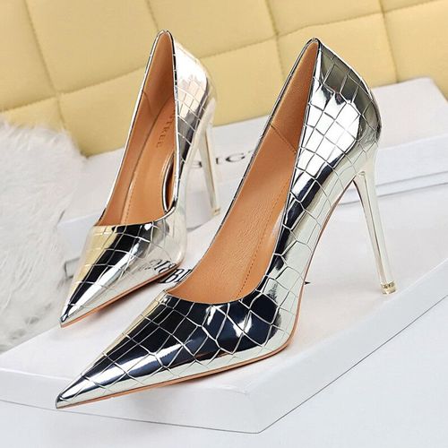 Bigtree-Escarpins En Cuir Verni Pour Femmes,Chaussures À Talons Hauts,Escarpins De Base,Chaussures De Mariage,Talons Aiguilles,Grande Taille 43