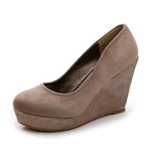 Chaussures Lihuamaochaussures Escarpins Roses En Cuir Verniespadrilles Compenséesplateformetalons Hautstravailixmariagepour Femme