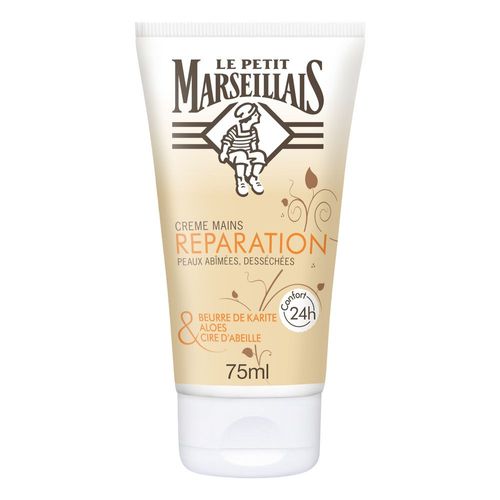 Le Petit Marseillais - Crème Mains Réparatrice, Beurre De Karité, Aloes Et Cire D'abeille, 75ml Mains 