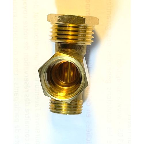 Té à visser écrou libre  mâle femelle mâle MFM 3/8 "  NOYON & THIEBA Laiton - Neuf