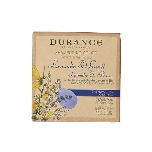 Durance - Lavandin Genêt Shampooing Solide 75 Gr Cheveux Gras 