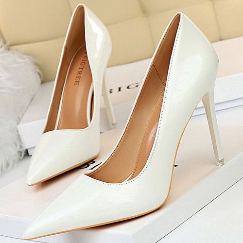 Chaussures Bigtreechaussures En Cuir Verni Pour Femmeescarpins Talons Aiguilleschaussures De Mariage Rouges10.5 Cmpatients