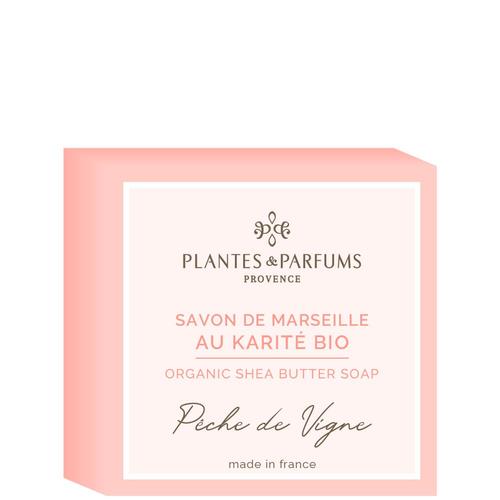 Plantes Et Parfums - Karité - Parfum Pêche De Vigne Savon Marseille 100 G 