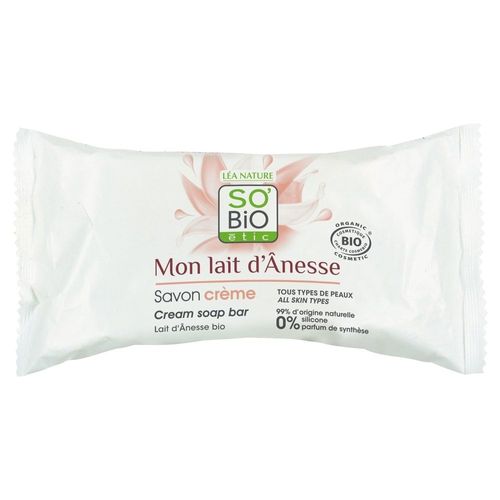 So Bio Etic - Savon Crème, Mon Lait D'ânesse Crème 100 G 