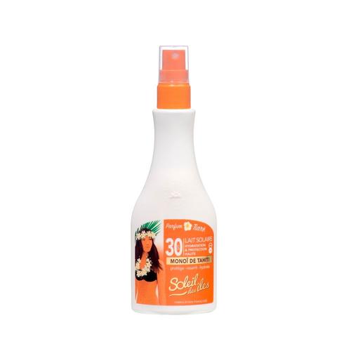 Soleil Des Iles - Lait Solaire Spray Hydratation Et Protection Parfum Des Îles Spf30 Produit Solaire 150 Ml 