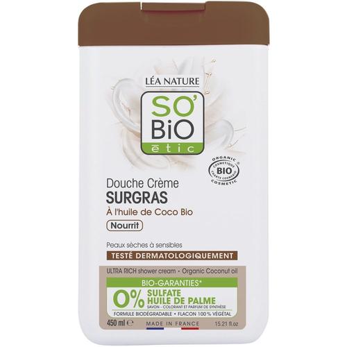So Bio Etic - Douche Crème Surgras, À L'huile De Cocobio, Nourrit 450 Ml 