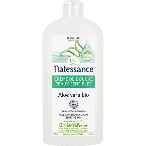 Natessance - Crème De Douche Aloe Vera Peaux Sensibles 500 Ml 