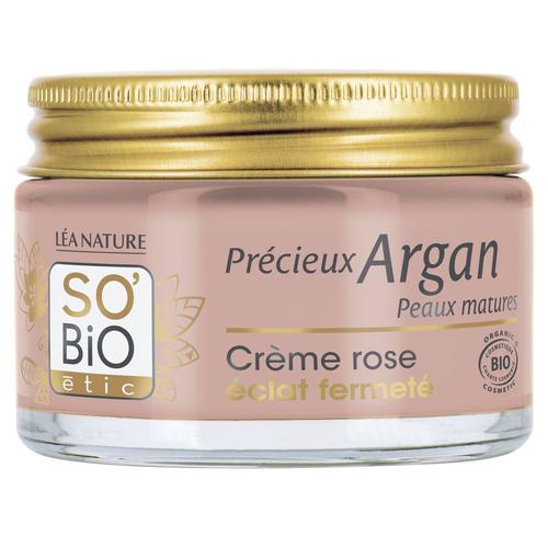 So Bio Etic - Crème Rose Éclat Fermeté Jour, Précieuxargan Peaux Matures 50 Ml 