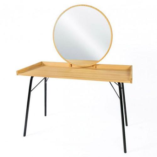 Paris Prix - Coiffeuse Design En Bois "Rayburn" 115cm Naturel