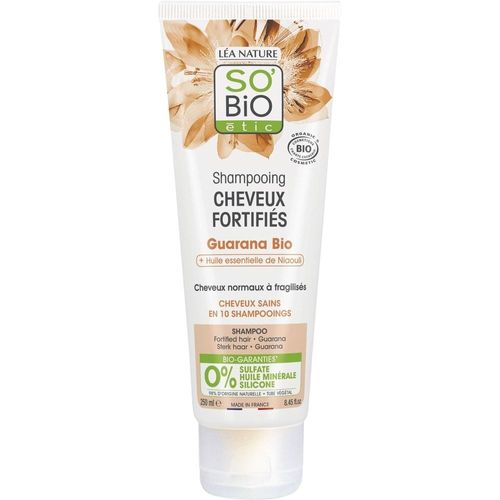 So Bio Etic - Shampooing Cheveux Fortifiés, Guarana Bio&huile Essentielle De Niaouli 250 Ml 