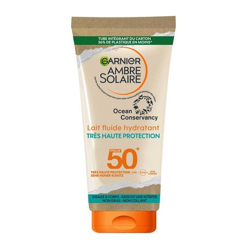 Garnier - Ambre Solaire Lait Fluide Hydratant Fluide Hydratant Très Haute Protection Fps50+ 175 Ml 