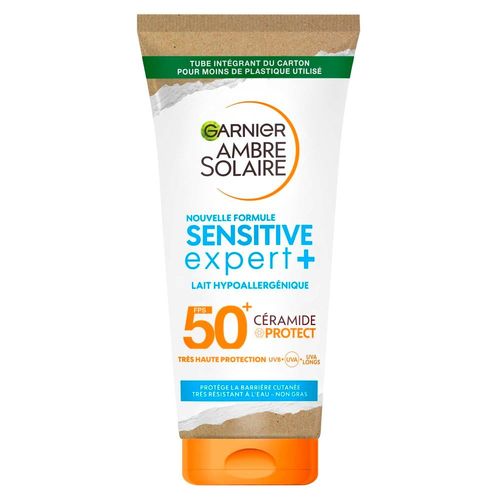 Garnier - Ambre Solaire Sensitive Expert+ Adulte Lait Solaire Hypoallergénique Adulte Très Haute Protection Fps50+ 175 Ml 