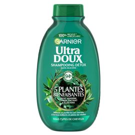 Garnier - Ultra Doux Thé Vert 5 Plantes Shampooing Vitalité Plantes 300 Ml 