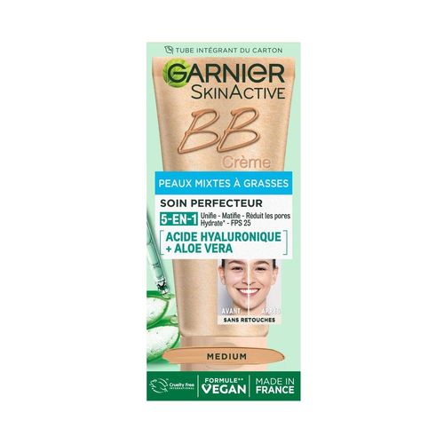 Garnier - Bb Crème 5-En-1 Peaux Mixtes À Grasses Teinte Medium 50 Ml 