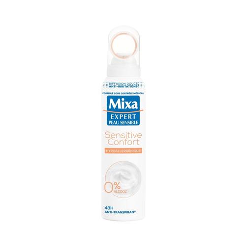 Mixa - Expert Peau Sensible Déodorant Anti-Transpirant Sensitive Confort Hypoallergénique 150 Ml 