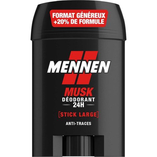 Mennen - Musk Deodorant Homme 24h Stick Large Sans Alcool Anti Traces 60 Ml 