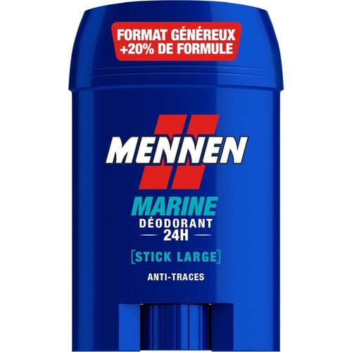 Mennen - Marine Deodorant Homme 24h Stick Large Sans Alcool Anti Traces 60 Ml 