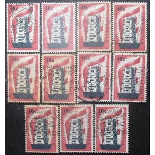 Pays-Bas N°659 X 11 Oblitéré