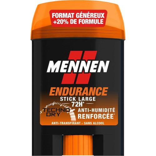 Mennen - Endurance Deodorant Homme 72h Stick Large Sans Alcool Anti Traces 60 Ml 