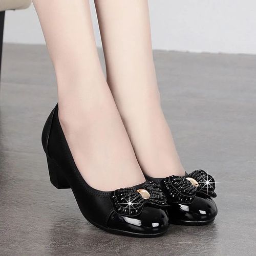 Chaussures Escarpins Classiques En Cuir Pu Pour Femmeschaussures Talons Carrésà Enfilersexypour Fête Et Boîte De Nuitbleub6052d