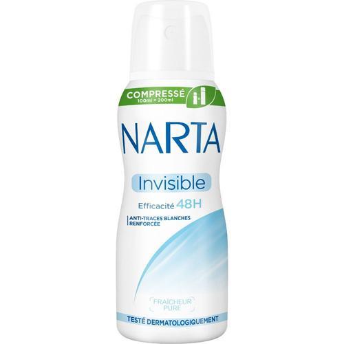 Narta - Narta Invisible Déodorant Compressé Anti-Traces Blanches 100 Ml 