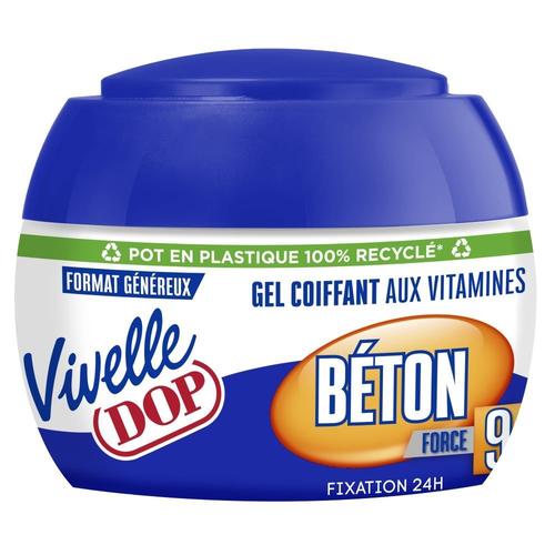 Dop - Fixation Béton Gel Coiffant Aux Vitamines Force 9 Format Généreux 200 Ml 