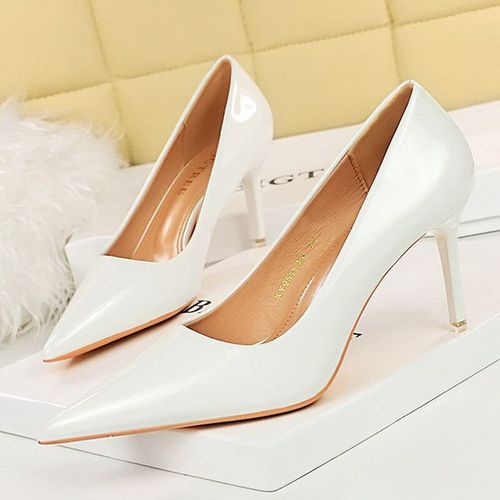 Chaussures Bigtreechaussures En Cuir Verni Pour Femmeescarpins Talons Aiguilleschaussures De Mariage Rouges10.5 Cmpatients