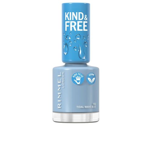 Rimmel London - Kind&free Nail Polish #152-Tidal Wave Blue Crayon Blanc Pour Ongles 8 Ml 