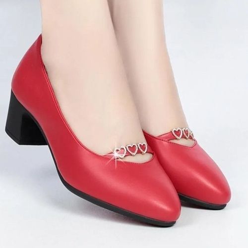 Chaussures Escarpins Classiques En Cuir Pu Pour Femmeschaussures Talons Carrésà Enfilersexypour Fête Et Boîte De Nuitbleub6052d