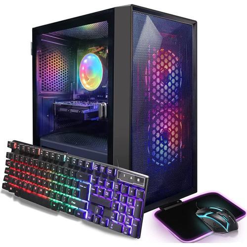 STGAubron gaming Tower, intel core i5-4590 3.3 ghz, 16 go de ram, GeForce RTX 2060, 512 go de SSD, usb bt 5.0, usb wifi,windows 10 home