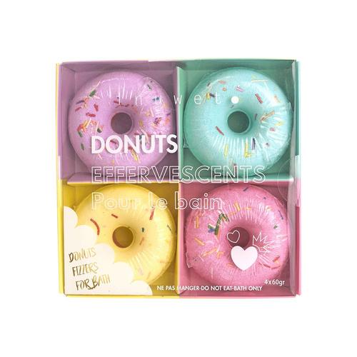 Inuwet - Coffret De 4 Donuts Bain Donuts Effervescents 1 Unité 