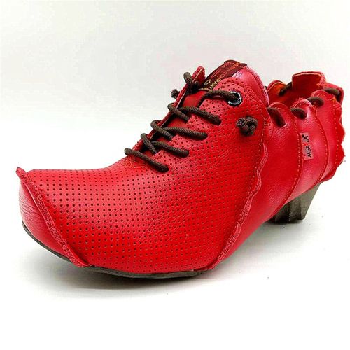 Chaussures Bottes Courtes De Loisirs En Cuir Pour Femmeschaussures Lacetsdesign Bouche De Poisson Sexy